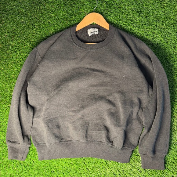 Lee Other - Vintage Lee Heavyweight Sweatshirt Black Crewneck Pullover Mens Large L